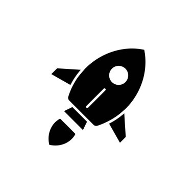 Roket Fırlatma Boşluğu Simgesi Vektörü