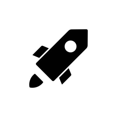 Roket Fırlatma Boşluğu Simgesi Vektörü