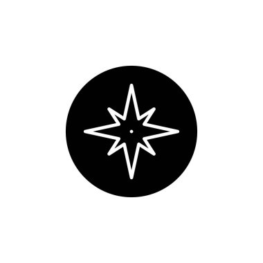 Pusula Yönlendirme Simgesi Vektörü