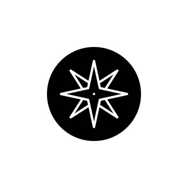 Pusula Yönlendirme Simgesi Vektörü