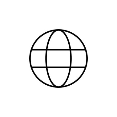 Dünya Dünya Simgesi Vektörü