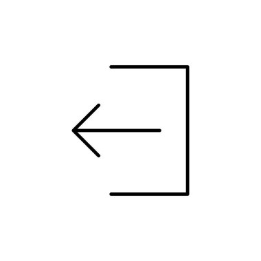 Çıkış İmza Çıkış Simgesi Vektörü