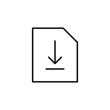 İndirme Kaydı Simgesi Vektörünü Kaydet