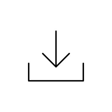 İndirme Alma Simgesi Vektörü