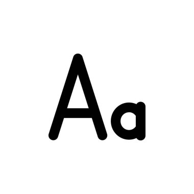 Yazı Tipi Boyutu Metin Vektörü