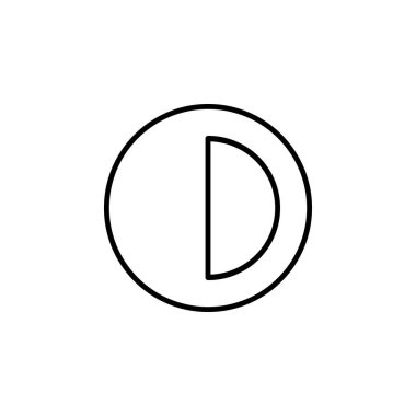 Karşıtlık Farklılık Simgesi Vektörü