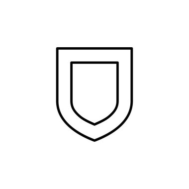 Kalkan Koruma Güvenliği Simgesi Vektörü