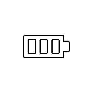 Pil Güç Enerjisi Simgesi Vektörü