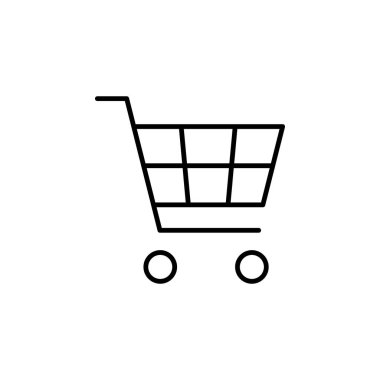 Alışveriş Arabası Sepeti Simgesi Vektörü