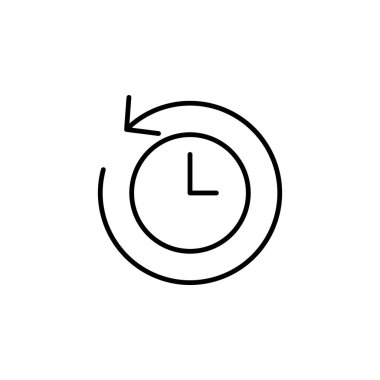 Geçmiş Geçmiş Geçmiş Simge Vektörü