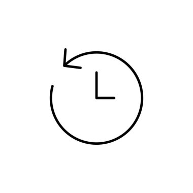 Geçmiş Geçmiş Geçmiş Simge Vektörü