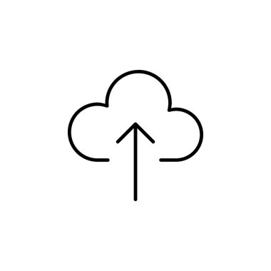 Bulut Gönderme Veri Simgesi Vektörü