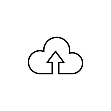 Bulut Gönderme Veri Simgesi Vektörü