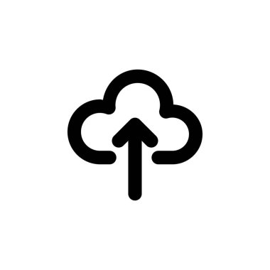 Bulut Gönderme Veri Simgesi Vektörü