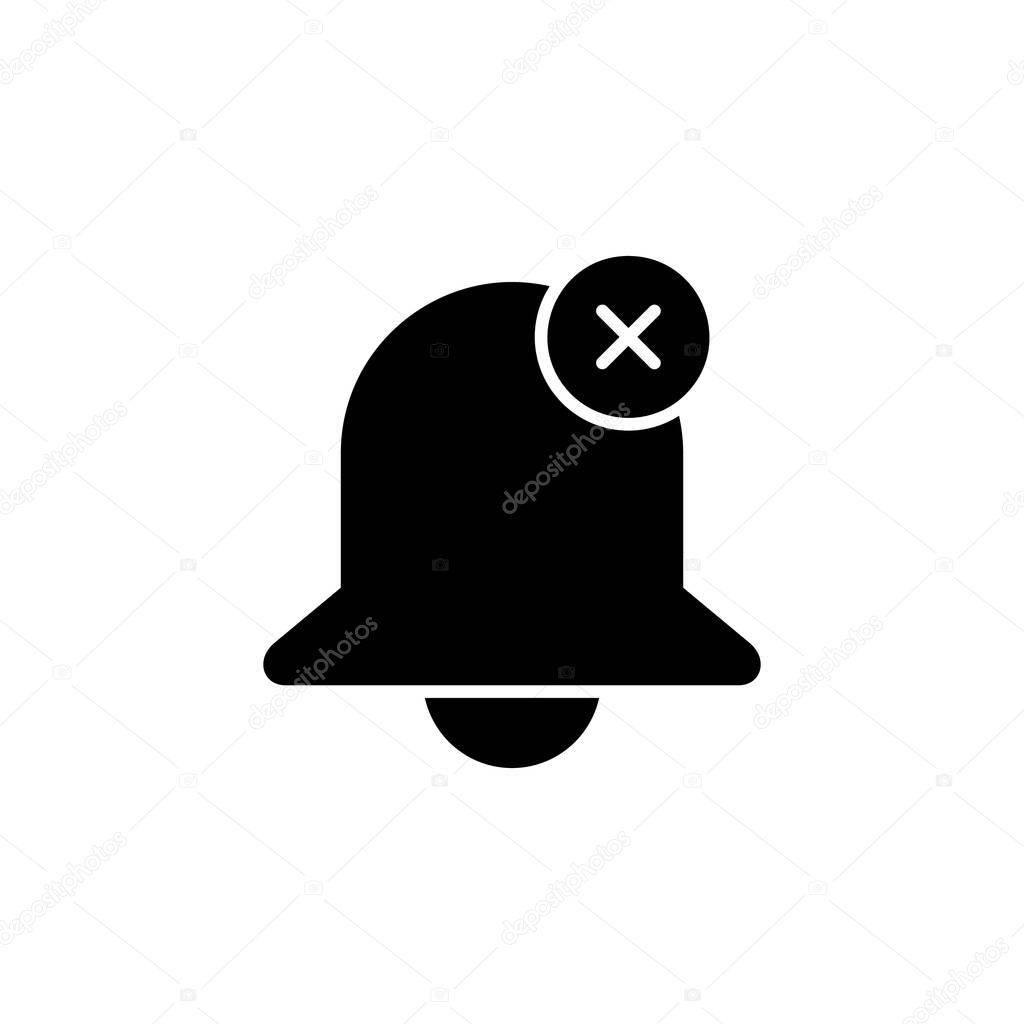 Bell Off Mute Icon Vector