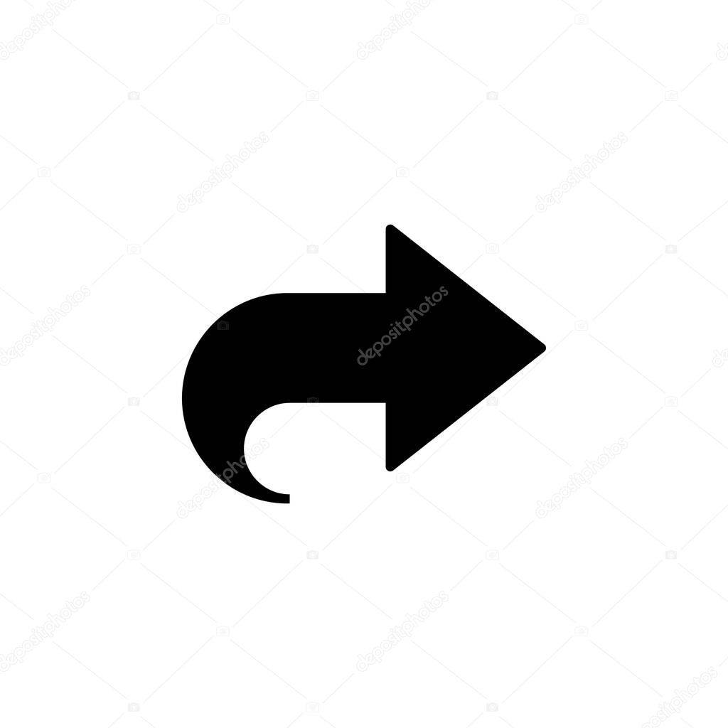 Forward Next Proceed Icon Vector