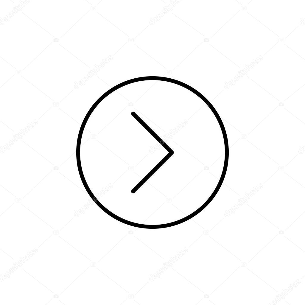 Forward Next Proceed Icon Vector