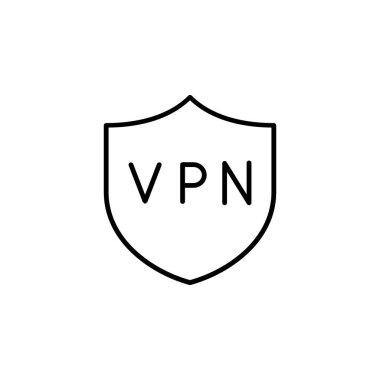 VPN Ağı Özel Simge Vektörü