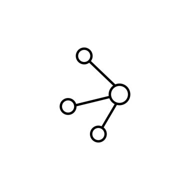 Ağ Bağlantısı Sosyal Simge Vektörü