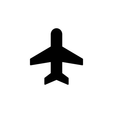 Uçak Kipi Uçuş Simgesi Vektörü