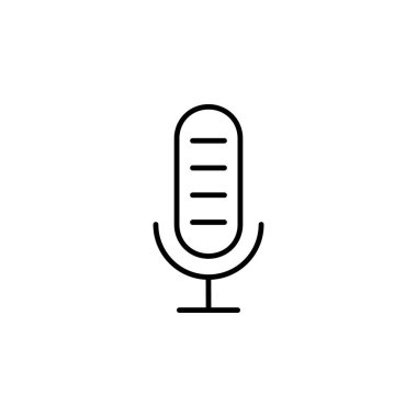 Mikrofon Mikrofon Kaydı Simge Vektörü