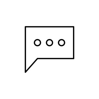 Sohbet Mesajı Simgesi Vektörü