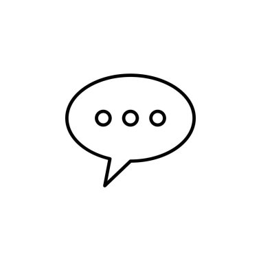 Sohbet Mesajı Simgesi Vektörü