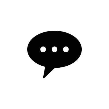 Sohbet Mesajı Simgesi Vektörü