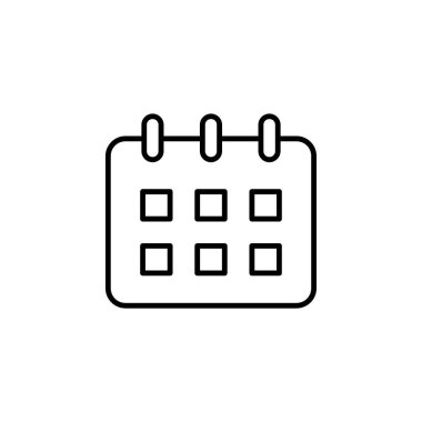 Takvim Zamanlama Tarihi Simgesi Vektörü