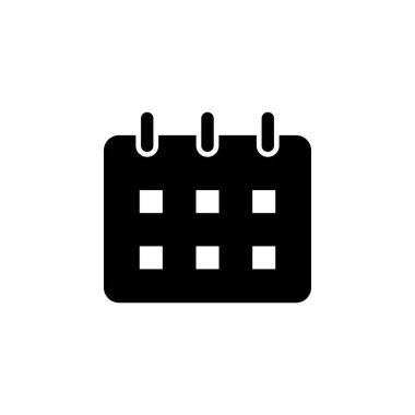 Takvim Zamanlama Tarihi Simgesi Vektörü