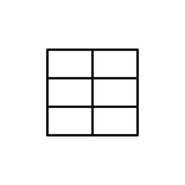 Tablo Izgara Veri Simgesi Vektörü