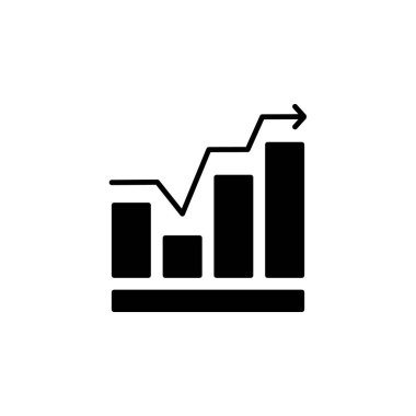Grafik Çizelgesi Diyagramı Simge Vektörü