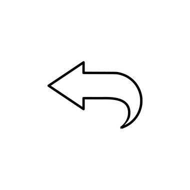 Geri Al Eylem Simgesi Vektörü