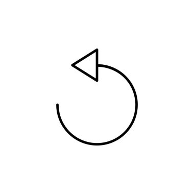 Geri Al Eylem Simgesi Vektörü