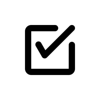 İşaretleme Kutusu Kontrol Kutusu Simgesi Vektörü