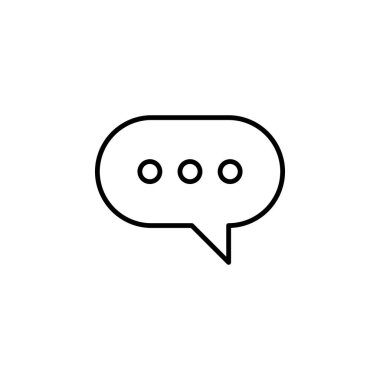 İleti Metni Sohbeti Simgesi Vektörü