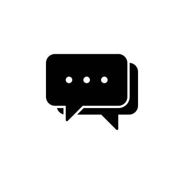 İleti Metni Sohbeti Simgesi Vektörü