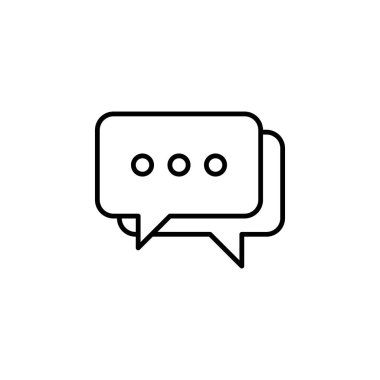 İleti Metni Sohbeti Simgesi Vektörü