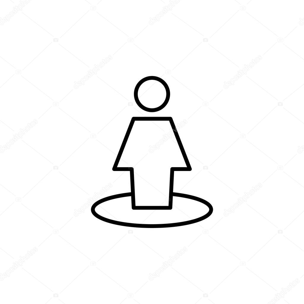 Position Nearby Location Icon Vector