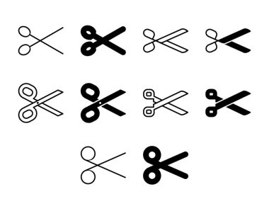 UI Simgesini Kes Katı ve Satır Düzenle Sil Vektör Biçimini Kaldır