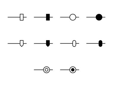 Kullanıcı Simgesi Katı ve Satır Kontrol Vektör Koleksiyonunu Değiştir