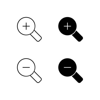 Satır ve Solid Biçiminde Simge Koleksiyonunu Büyüt ve Uzaklaştır