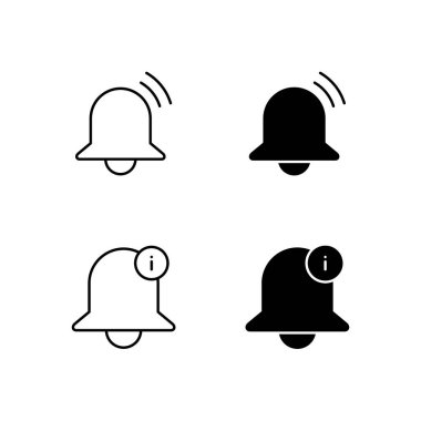 Uyarı ve Bilgi Simgesi Koleksiyonu Satır ve Solid Biçiminde