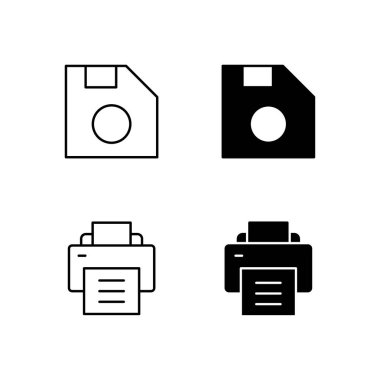 Simge Koleksiyonunu Satır ve Solid Biçiminde Kaydet ve Yazdır