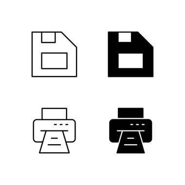 Simge Koleksiyonunu Satır ve Solid Biçiminde Kaydet ve Yazdır