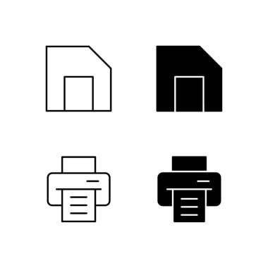 Simge Koleksiyonunu Satır ve Solid Biçiminde Kaydet ve Yazdır