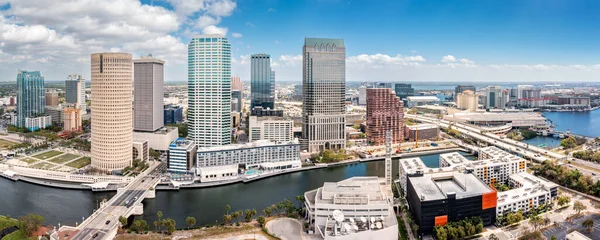Panorama Aérien Tampa Floride Tampa Est Une Ville Située Sur — Photo