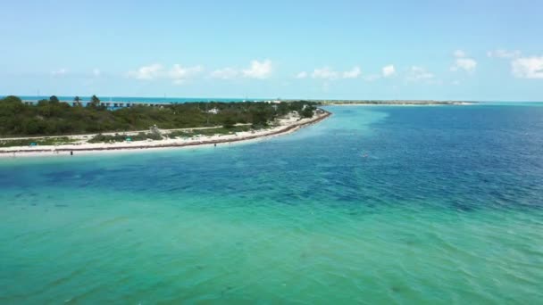 Strand Van Bahia Honda Bahia Honda State Park Florida Keys — Stockvideo