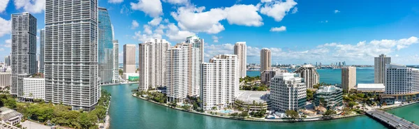 Panorama Aérien Miami Floride Miami Est Une Ville Majoritairement Minoritaire — Photo