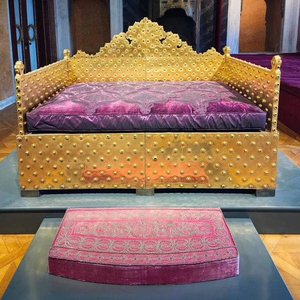 Gouden Troon Van Ottomaanse Sultan Murad Iii Gestoken Met 957 — Stockfoto